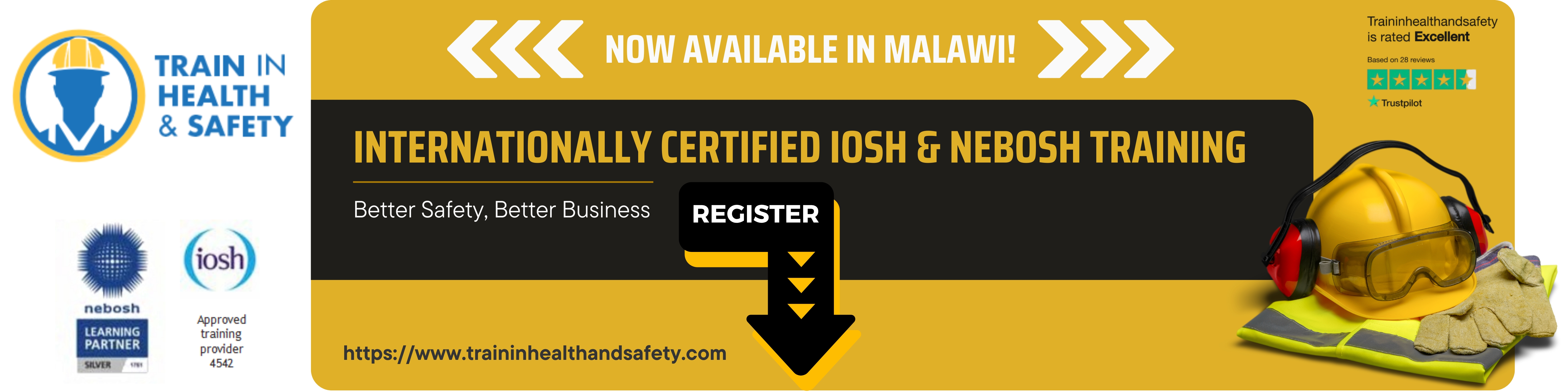 TRAIN IN HEALTH AND SAFETY LTD Banner