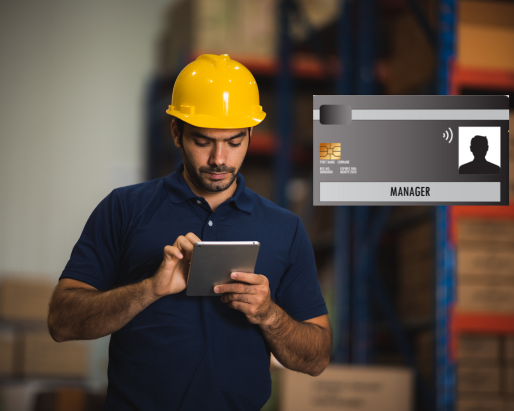 How to Get a Black CSCS Card: A picture of a construction worker on a phone applying for a CSCS Black Card