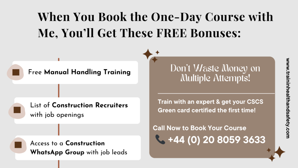Step by step process for getting a CSCS card in the UK