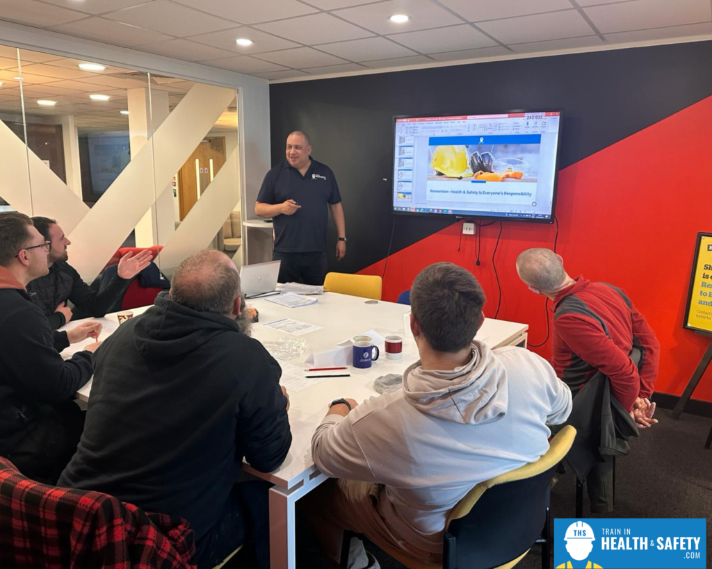 What is IOSH Managing Safely Refresher?: Sam in a class teaching students