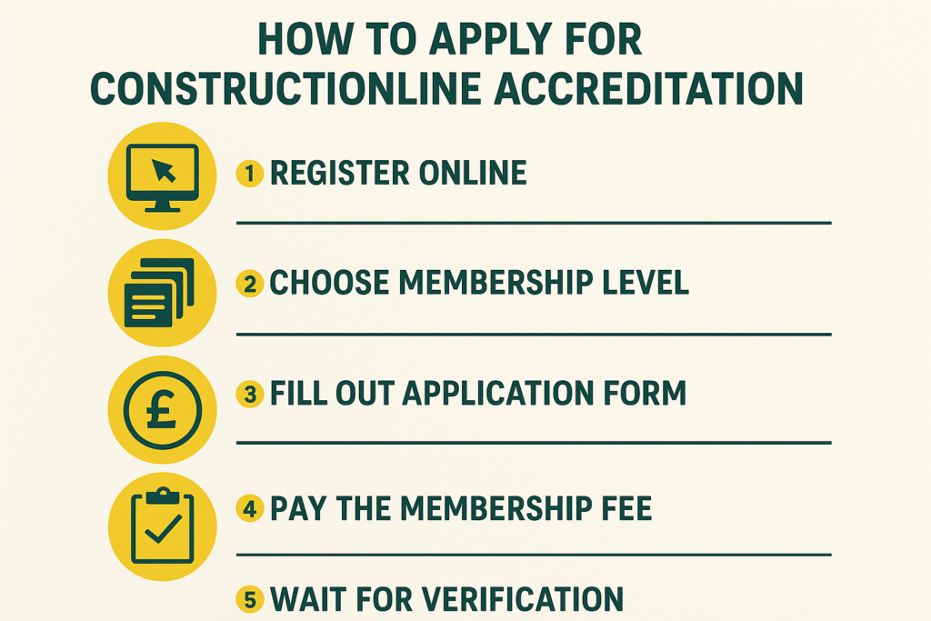 Apply for ConstructionLine Accreditation